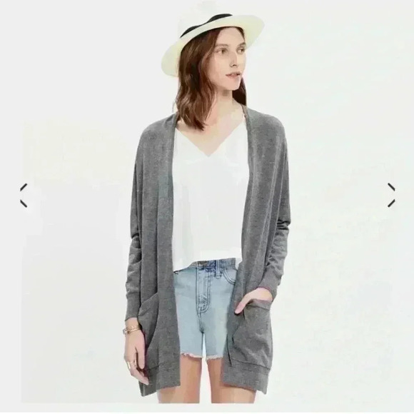 Madewell Coffeehouse Black Open Cardigan Size L new without‎ tag - Picture 1 of 8